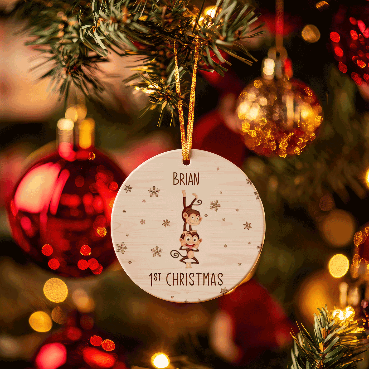 1st Christmas | Cozy Animal with Different Styles | Ceramic Ornament